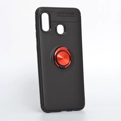 Moby Shop Samsung Galaxy A30 Ultra Koruma Sağlayan Stand Özellikli RingGuard Yüzüklü Silikon Kılıf ürün görseli 1
