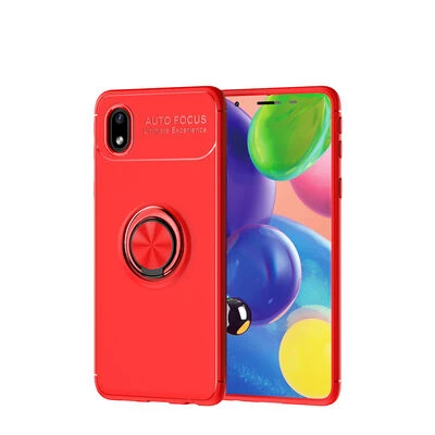 Moby Shop Samsung Galaxy A01 Core Ultra Koruma Sağlayan Stand Özellikli RingGuard Yüzüklü Silikon Kılıf ürün görseli 1