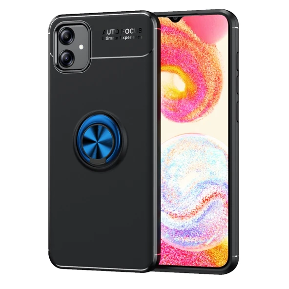 Moby Shop Samsung Galaxy A04E Ultra Koruma Sağlayan Stand Özellikli RingGuard Yüzüklü Silikon Kılıf ürün görseli 1
