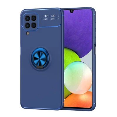 Moby Shop Samsung Galaxy M32 Ultra Koruma Sağlayan Stand Özellikli RingGuard Yüzüklü Silikon Kılıf ürün görseli 1