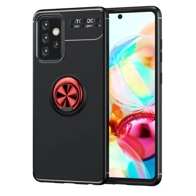 Moby Shop Samsung Galaxy A52 Ultra Koruma Sağlayan Stand Özellikli RingGuard Yüzüklü Silikon Kılıf ürün görseli 1