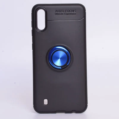 Moby Shop Samsung Galaxy M10 Ultra Koruma Sağlayan Stand Özellikli RingGuard Yüzüklü Silikon Kılıf ürün görseli 1