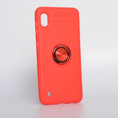 Moby Shop Samsung Galaxy A10 Ultra Koruma Sağlayan Stand Özellikli RingGuard Yüzüklü Silikon Kılıf ürün görseli 1