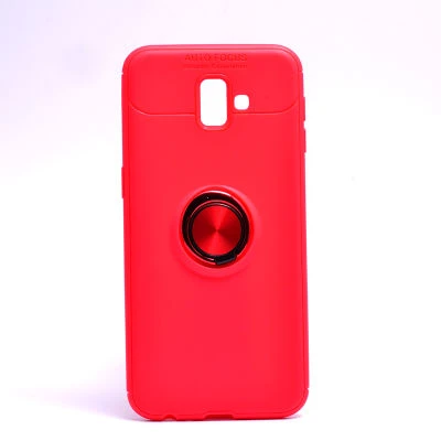 Moby Shop Samsung Galaxy J6 Plus Ultra Koruma Sağlayan Stand Özellikli RingGuard Yüzüklü Silikon Kılıf ürün görseli 1