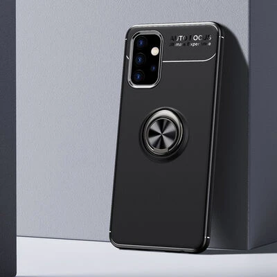 Moby Shop Samsung Galaxy A32 5G Ultra Koruma Sağlayan Stand Özellikli RingGuard Yüzüklü Silikon Kılıf ürün görseli 1