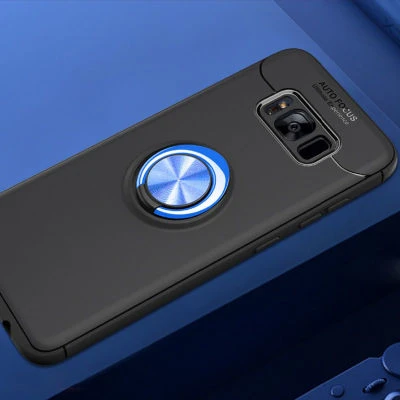 Moby Shop Samsung Galaxy S8 Plus Ultra Koruma Sağlayan Stand Özellikli RingGuard Yüzüklü Silikon Kılıf ürün görseli 1