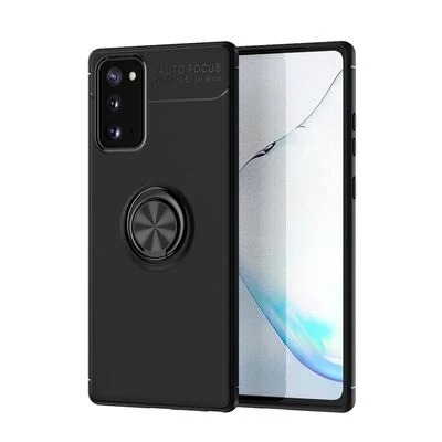 Moby Shop Samsung Galaxy Note 20 Ultra Koruma Sağlayan Stand Özellikli RingGuard Yüzüklü Silikon Kılıf ürün görseli 1