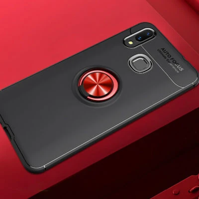 Moby Shop Samsung Galaxy M20 Ultra Koruma Sağlayan Stand Özellikli RingGuard Yüzüklü Silikon Kılıf ürün görseli 1