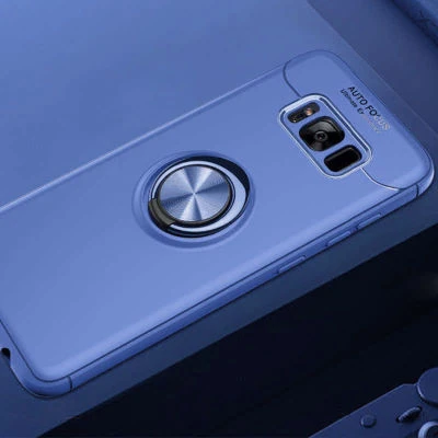 Moby Shop Samsung Galaxy S8 Plus Ultra Koruma Sağlayan Stand Özellikli RingGuard Yüzüklü Silikon Kılıf ürün görseli 1