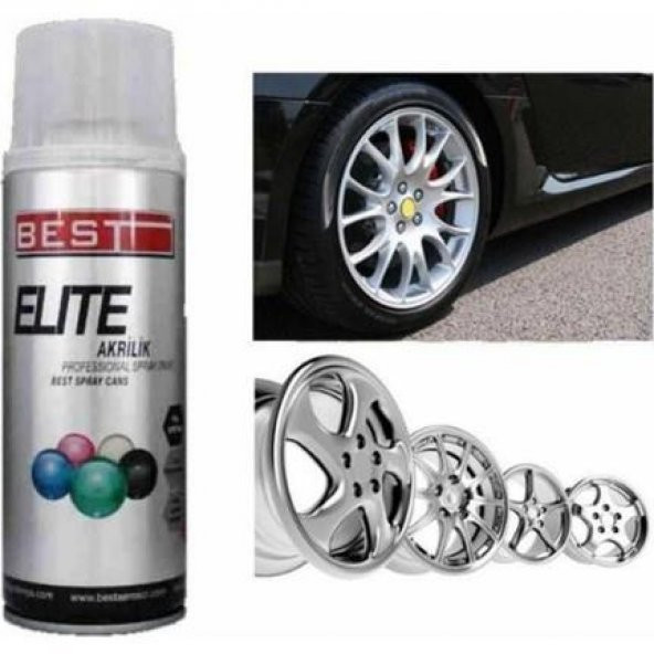 Best 400ML Elite Jant Boyası Gümüş Gri (Ral 9006) ürün görseli 1