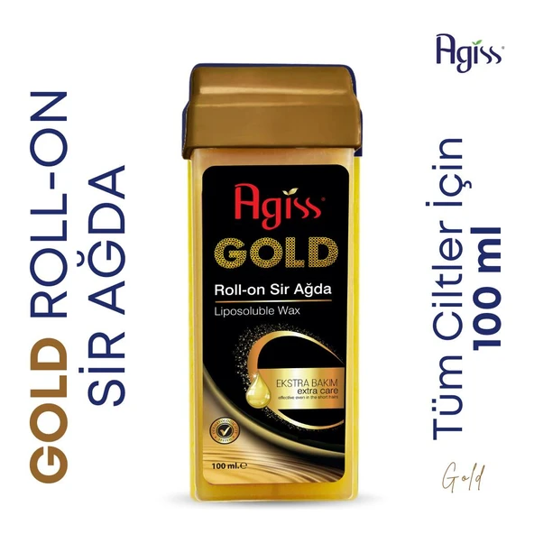 Agiss Roll-On Sir Ağda Gold Ekstra Bakım 100 ml ürün görseli 1