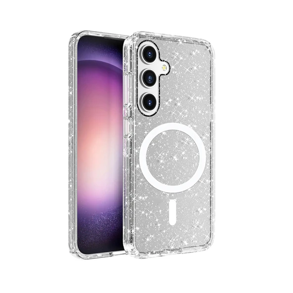 Royal Cover Samsung Galaxy S25 Kılıf Şeffaf Yapılı ve Magsafe Özellikli Sert Premium Silikon Kapak RCV/Allstar ürün görseli 1