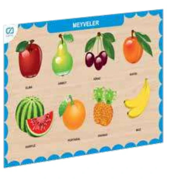 Ahşap Meyveler Eğitici Set ürün görseli 1