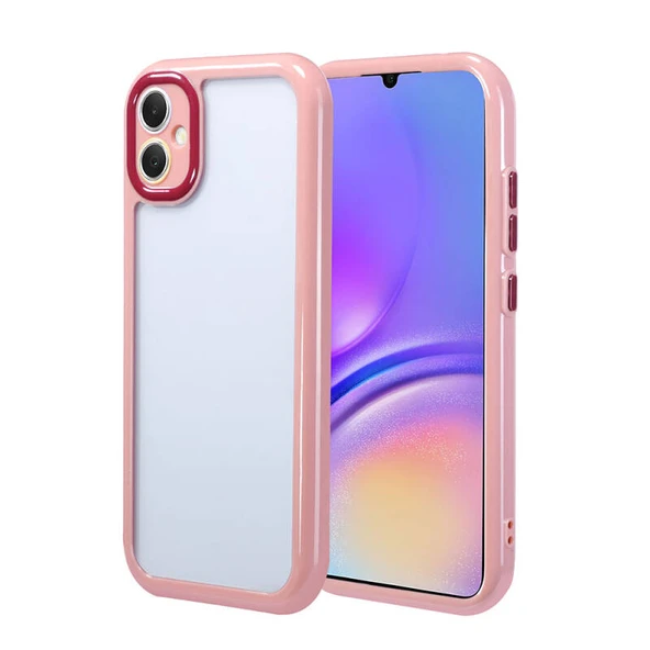 Moby Shop Samsung Galaxy A05 Kılıf Kamera Korumalı Renkli Kenar ve Çerçeve Tasarımlı Kromi Kapak ürün görseli 1