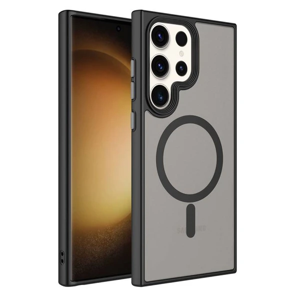 Moby Shop Samsung Galaxy S23 Ultra Kılıf Şık Tasarımlı Wireless Şarj Özellikli Treno Magsafe Kapak ürün görseli 1