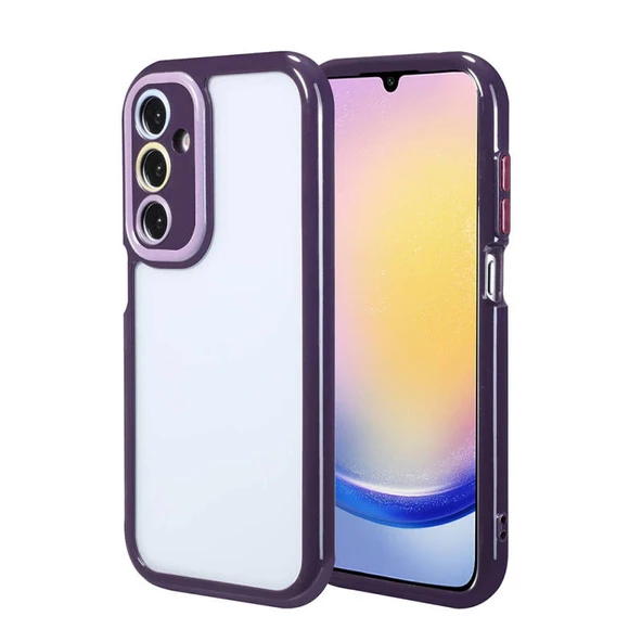 Moby Shop Samsung Galaxy A25 Kılıf Kamera Korumalı Renkli Kenar ve Çerçeve Tasarımlı Kromi Kapak ürün görseli 1