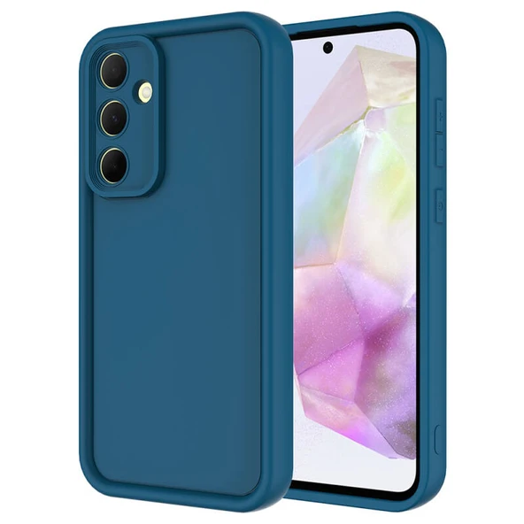 Moby Shop Samsung Galaxy A55 Kılıf Soft Toch Hissiyatlı Elastiq Silicone Premium Case Cover ürün görseli 1