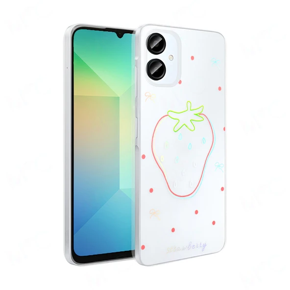 Moby Shop Galaxy A06 Kılıf Şeffaf Figürlü Zarafet Sert Kapak ürün görseli 1
