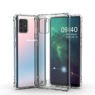Moby Shop Samsung Galaxy M31S Kılıf Şeffaf Köşe Korumalı Jellix Premium Şık Silikon Kılıf ürün görseli 1