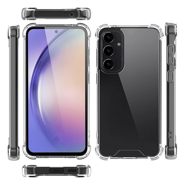 Moby Shop Samsung Galaxy S24 FE Kılıf Şeffaf Köşe Korumalı Jellix Premium Şık Silikon Kılıf ürün görseli 1