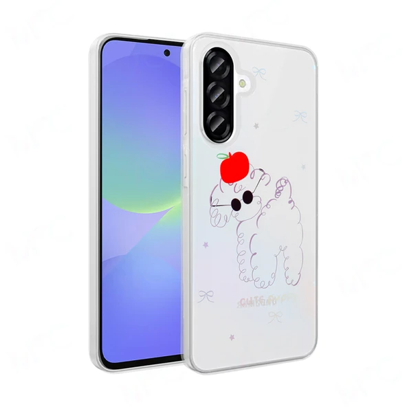 Moby Shop Galaxy A36 Kılıf Şeffaf Figürlü Zarafet Sert Kapak ürün görseli 1