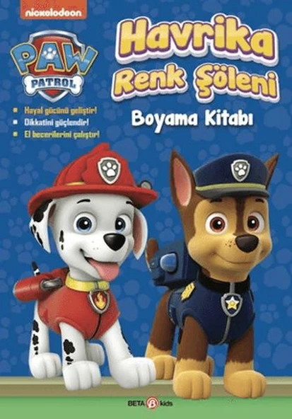Paw Patrol Havrika Renk Şöleni Boyama Kitabı ürün görseli 1
