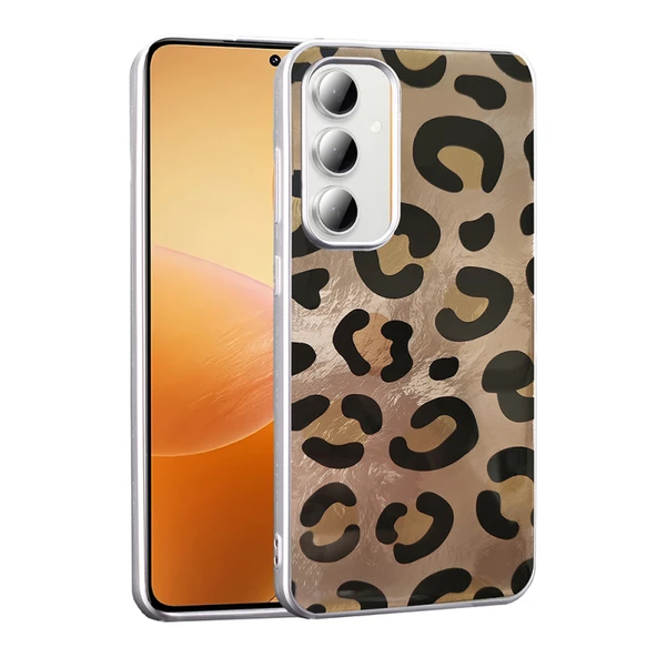 Moby Shop Samsung Galaxy S24 FE Kılıf Desen Detaylı Şık Leolüx Silicone Case Cover ürün görseli 1