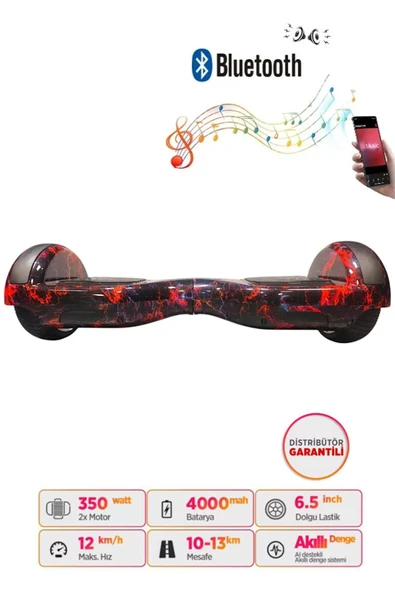 Citymate Hoverboard Elektrikli Kaykay Scooter Bluetooth Hoparlörlü 6.5 inch D15 ürün görseli 1