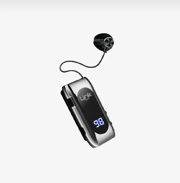 V80 makaralı titreşimli bluetooth silikonlu kulaklık ürün görseli 1