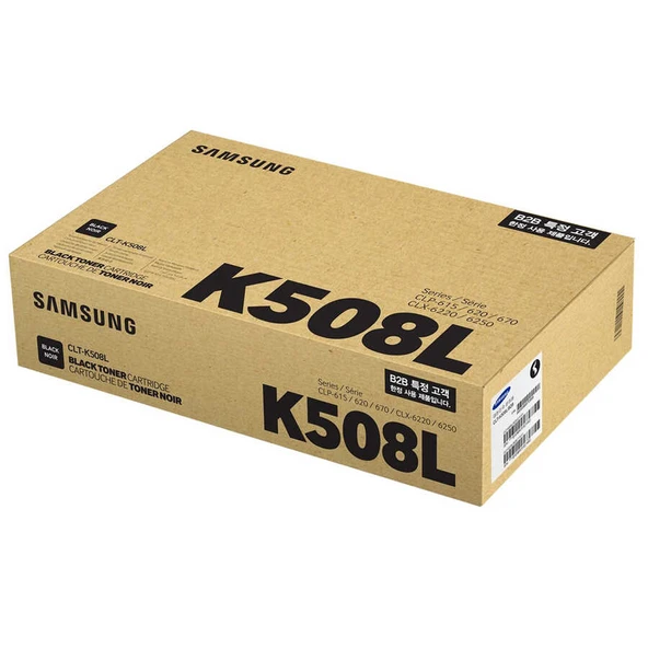 Samsung CLT-K508L-Hp SU191A Siyah Yüksek Kapasiteli Orijinal Toner ürün görseli 1