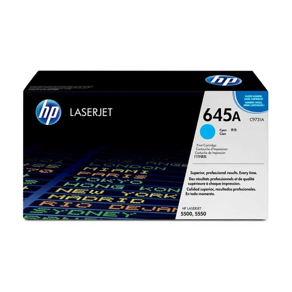 Hp 645A-C9731A Mavi Orijinal Toner ürün görseli 1