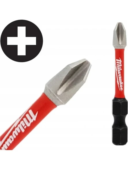 Mılwaukee Bits Uç PH2*50 mm Shockwave Matkap Ucu Tornavida Ucu Vidalama Ucu 4932430855 - 1 Adet ürün görseli 1