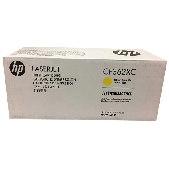 Hp 508X-CF362XC Sarı Yüksek Kapasiteli Orijinal Toner ürün görseli 1