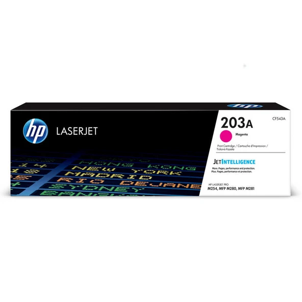 Hp 203A-CF543A Kırmızı Orijinal Toner ürün görseli 1