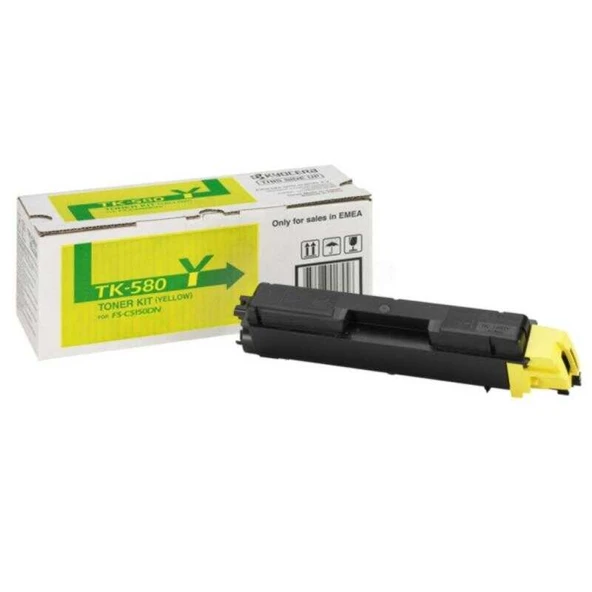 Kyocera TK-580-1T02KTANL0 Sarı Orijinal Toner ürün görseli 1