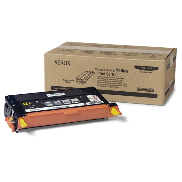 Xerox Phaser 6180-113R00721 Sarı Orijinal Toner ürün görseli 1