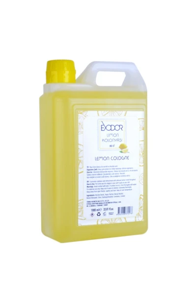 Klasik Limon Kolonyası Plastik Bidon 1 Lt 80 Derece ürün görseli 1