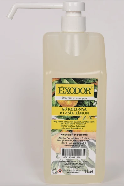 Klasik Limon Kolonyası Sprey Başlıklı 1 Lt X 12 12 Adet ürün görseli 1