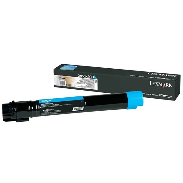 Lexmark X950-X950X2CG Mavi Orijinal Toner ürün görseli 1