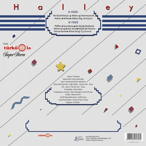 Klips ve Onlar Halley - Plak - Resim 2
