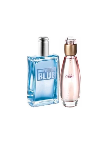 Avon Individual Blue 100 ml Erkek Edt+Avon Celebre 50 ml Kadın Edt ürün görseli 1