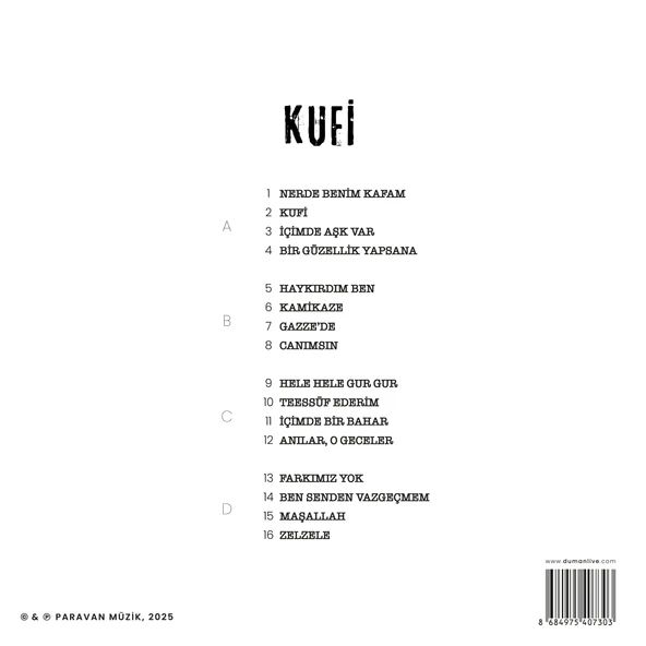 Duman Kufi - 2 Plak - Resim 2