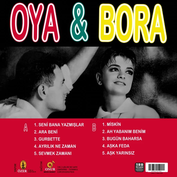Oya & Bora Seni Bana Yazmışlar - Plak - Resim 2