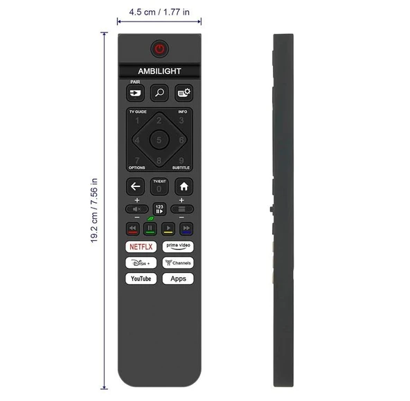 philips ile uyumlu Model 77OLED910/12 Smart Led Tv Kumandası-Mikrofonsuz ürün görseli 1
