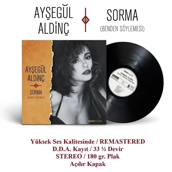Ayşegül Aldinç Sorma / Benden Söylemesi - Poster Hediyeli Plak ürün görseli 1
