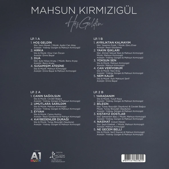 Mahsun Kırmızıgül Hoş Geldin - Plak - Resim 2