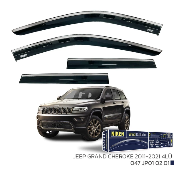 Jeep Grand Cheroke Kromlu Cam Rüzgarlığı Niken 2011-21 arası uyumlu ürün görseli 1