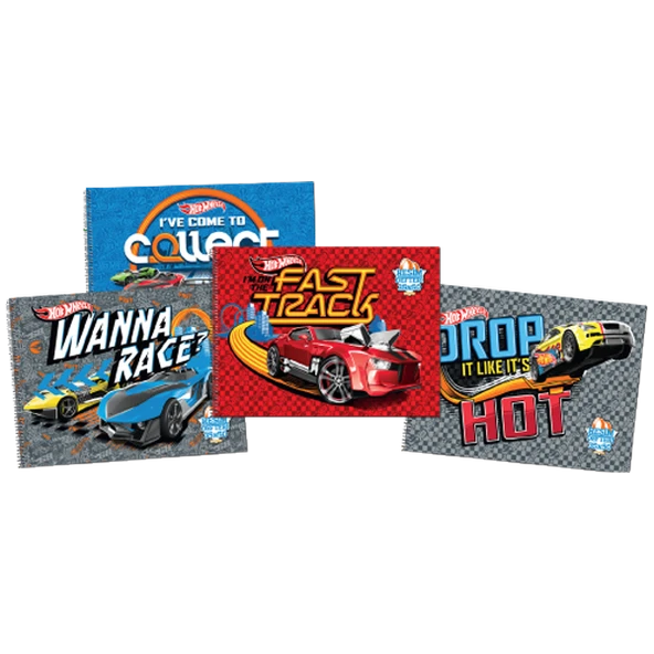 Gıpta Resim Defteri Spiralli 15 YP 17x24 Hot Wheels 5436-12-LI-PKT ürün görseli 1