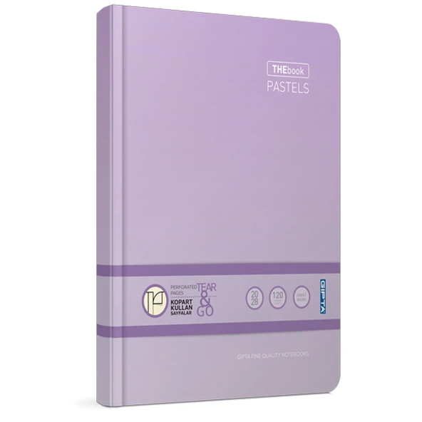 Gıpta Defter Thebook Pastel Sert Kapak Çizgisiz 160 YP 17x24 3311 ürün görseli 1