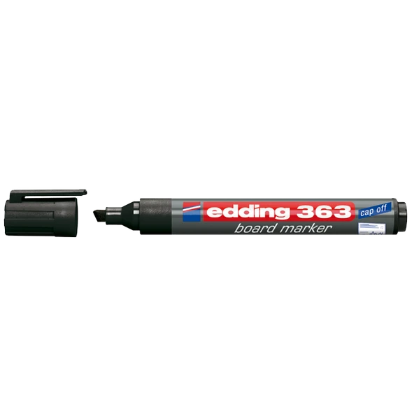 Edding Tahta Kalemi Kesik Uçlu Siyah 363 (10 adet ) ürün görseli 1